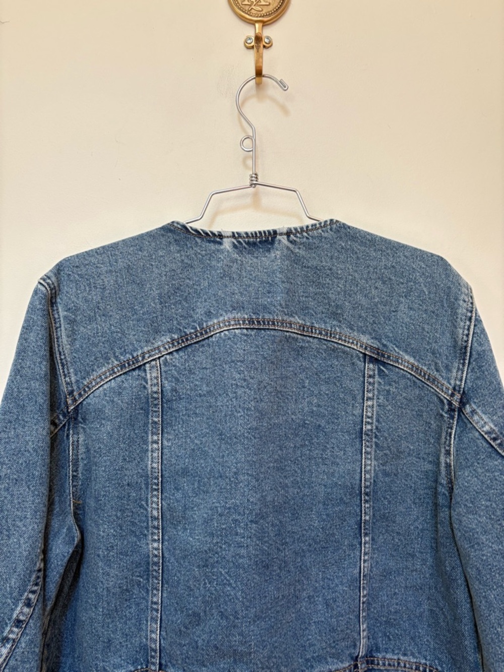 NWOT Free People We The Free Lula Denim Jacket Size XL - Picture 14 of 15